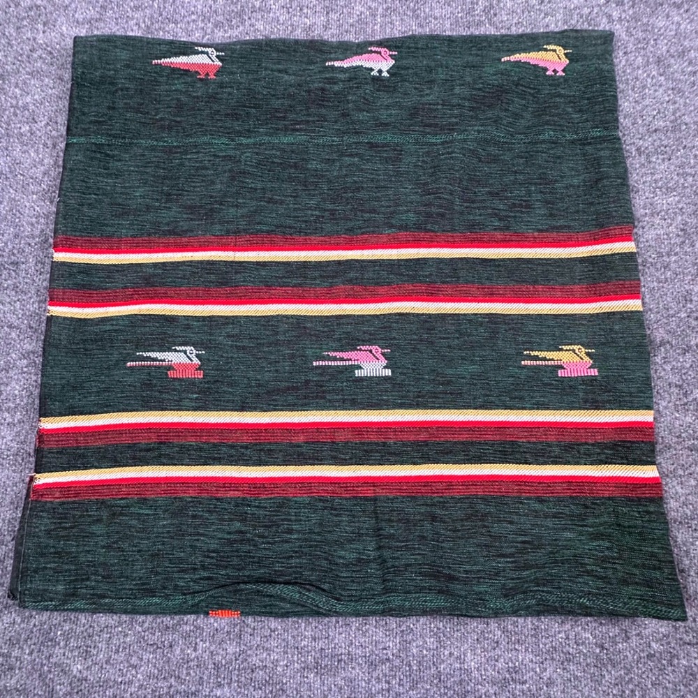 98"x49"  Chimayo Thunderbird Arrows Geometric Embroidered Stitch Sheet‎ Curtain - Picture 6 of 12